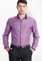 Mark Taylor Purple Slim Fit Formal Shirt