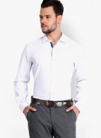 Mark Taylor Solid White Formal Shirt