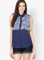 Palette Blue Printed Shirt