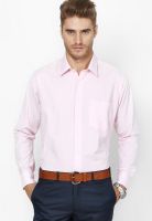 Saffire Solid Pink Regular Fit Formal Shirt