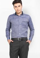 Shaftesbury Solid Blue Casual Shirt