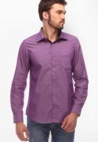 Urban Nomad Solid Purple Formal Shirt