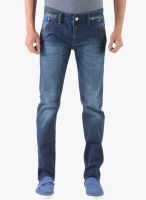 Vintage Washed Blue Slim Fit Jeans