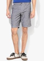 Allen Solly Grey Solid Shorts