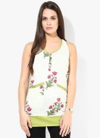 Bohemyan Blue Off White Printed Kurtis