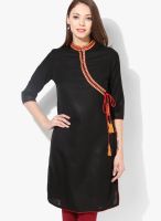 G Black Embellished Kurta