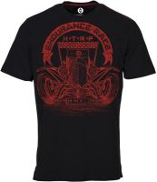 Huetrap Graphic Print Men's Round Neck Black T-Shirt