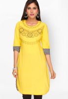 Jashn Yellow Printed Kurtis