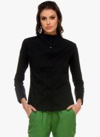 Kaaryah Black Solid Shirt