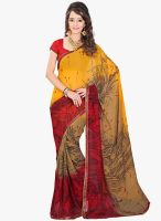 Lookslady Red Printed Saree