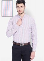 Mark Taylor Orange Check Slim Fit Formal Shirt