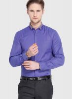 Mark Taylor Purple Slim Fit Formal Shirt