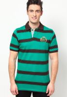 Proline Green Striped Polo T-Shirts