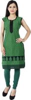Sukuma Casual, Formal, Festive Printed Women's Kurti(Green)