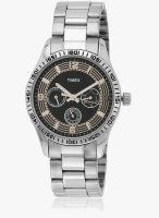 Timex Ti000w20100 Silver/Black Analog Watch