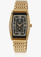 Titan Ne1527ym06 Golden/Black Analog Watch