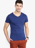 s.Oliver Blue V Neck T-Shirt
