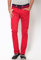 John Players Red Skinny Fit Jeans