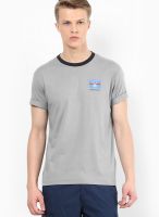 Nautica Dark Grey Round Neck T-Shirt