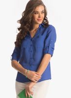 PrettySecrets Blue 100% Polyester Shirt