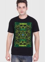 Tantra Black Printed Round Neck T-Shirts