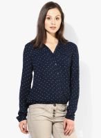 Tom Tailor Navy Wild Life Printed Collared Shirts