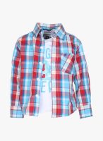 612 League Blue Casual Shirts