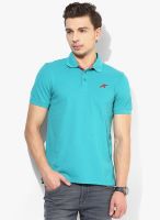 Alcis Happy Aqua Blue Polo T-Shirt Alcis Happy Aqua Blue Polo T-Shirt