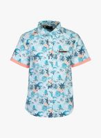 Bells And Whistles Blue Casual Shirt