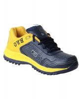 Bng Navy Synthetic Leather Lace Sports Shoes
