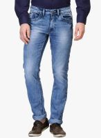 Canary London Blue Mid Rise Narrow Fit Jeans