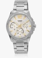 Casio Enticer Men's Mtp-E305d-7Avdf (A993) Silver/Silver Analog Watch