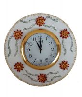 Divinecrafts Multicolor Handcrafted Flower Wall Clock
