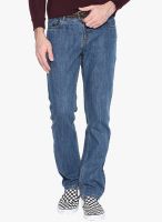 Hubberholme Blue Mid Rise Slim Fit Jeans