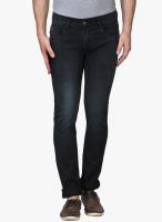 La Marino Black Mid Rise Slim Fit Jeans