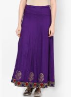 Peppertree Purple Flared Skirt