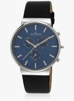 Skagen Skagen Ancher Black/Blue Analog Watch