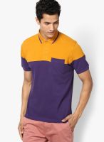 Wills Lifestyle Purple Polo T-Shirt
