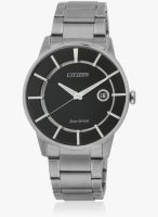 CITIZEN Aw1260-50E-Sor Silver/Black Analog Watch