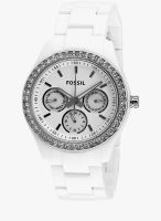 Fossil Es1967 White Analog Watch