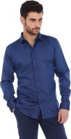 Basics Men's Solid Formal Light Blue Shirt