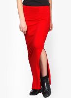 Faballey Red A-Line Skirt