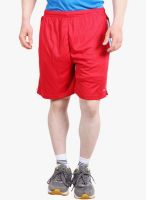 Fitz Red Solid Shorts