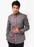 I Know Solid Grey Club Wear Shirt