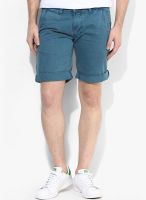Incult Skinny Chino Shorts In Blue
