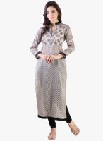 Libas Cream Printed Kurta