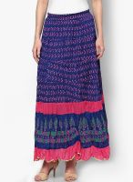 Shree Blue Flared Skirt