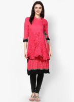 Span Cotton Pink Kurti