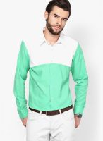 I Know Solid Green Casual Shirt