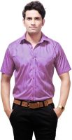 Zeal Men's Checkered Formal Blue, Purple Shirt